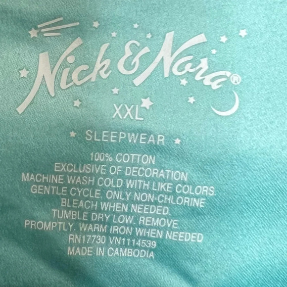 Nick & Nora Owl Pattern Flannel Pajama Set. Size XXL.‎ - Picture 3 of 13